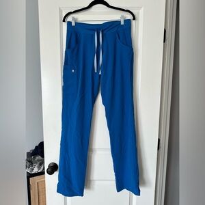 Figs Small Tall Royal Blue Kade Cargo Scrub Pant